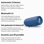 Enceinte bluetooth puissante Waterproof - Son immersif et riche