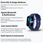 Montre connectée mixte avec suivi de santé - appels vocaux et assistant vocal